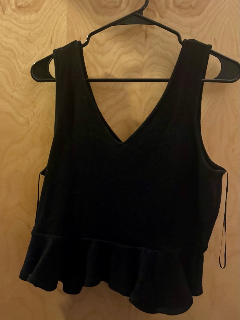 V-Neck Peplum Tank- Size Large - Picture 2 of 2